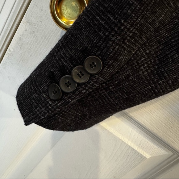 Tibi Kian Glenplaid Cropped Bomber Blazer Wool Blend Jacket Size Small - Picture 13 of 16